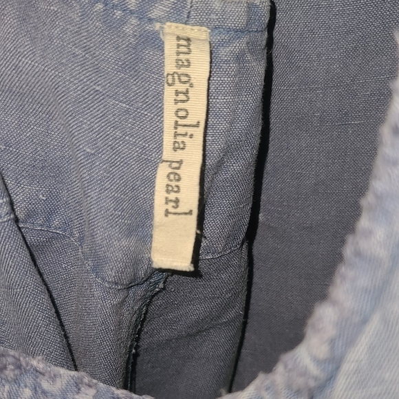 Magnolia Pearl Cosmos overalls blue os rare overall pant pants jumpsuit romper - Picture 9 of 16